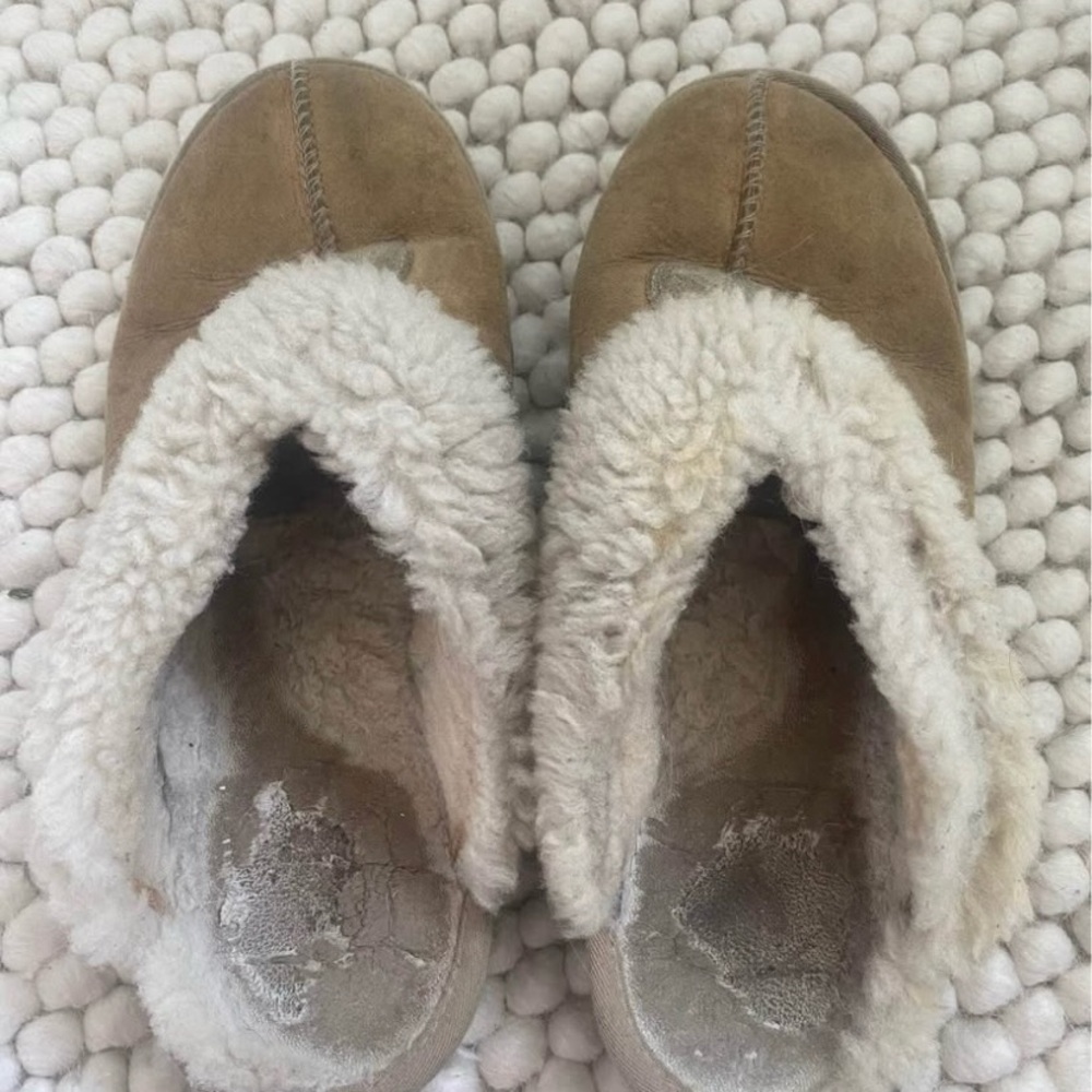 UGG Tan Shearling Slippers